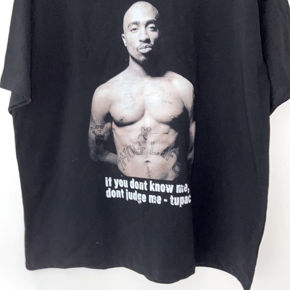 Tupac Shakur Custom Made Merch Tee Designer Streetwear NWT UNI Sample Sale XL - Picture 4 of 6